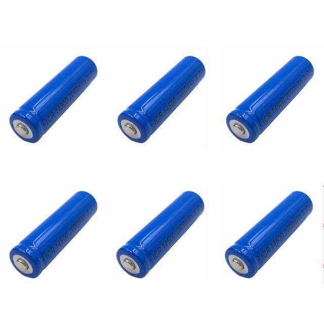 14500 2200Mah Li-ion 3.7v Rechargeable LED Flashlight Camera Battery 2