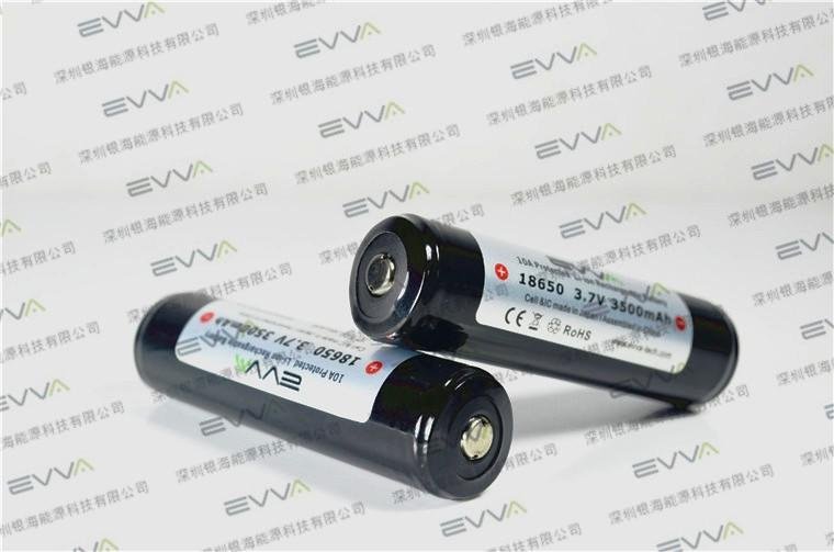 3500mAh AKKU Rechargeable Flashlight Battery protected 18650 