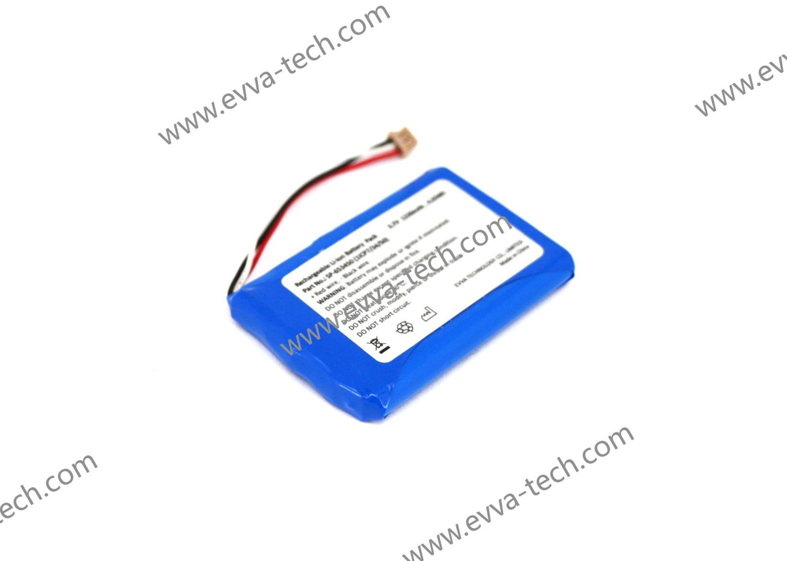 1S1P 653450 battery pack