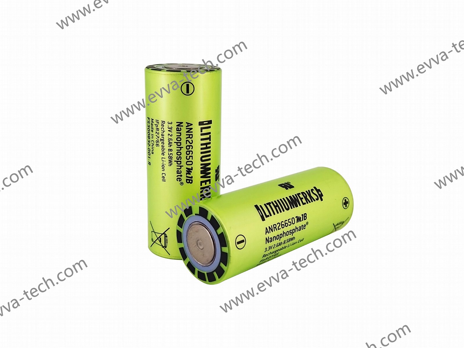 52A Lithium Werks (A123) LIFEPO4 26650 Battery Cell ANR26650M1B 3.3V 2600mAh
