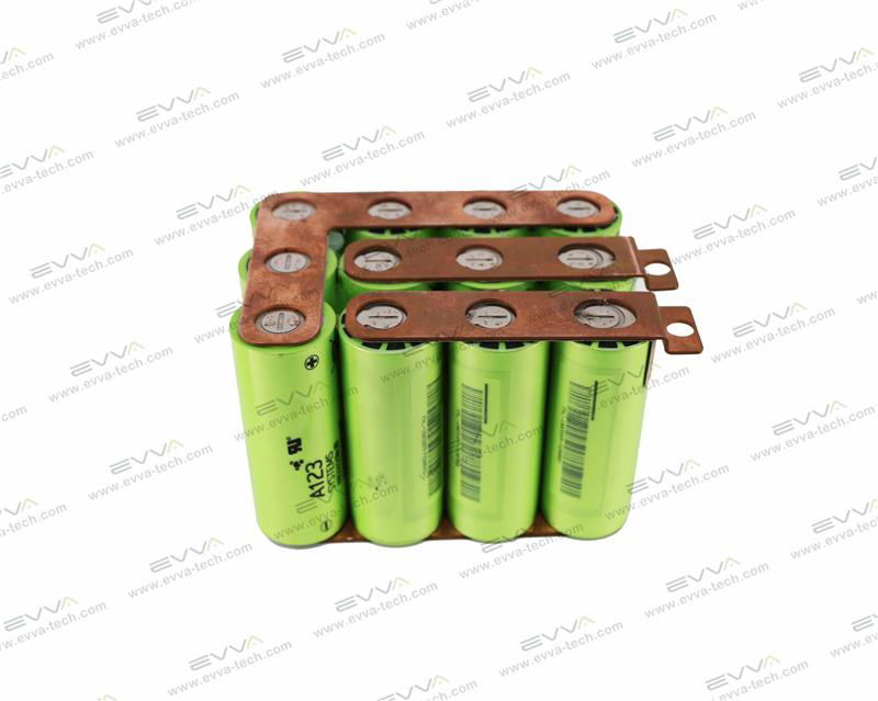 4S3P High power battery Lithiumwerks A123 ANR26650M1B 7500mAh 30C 3