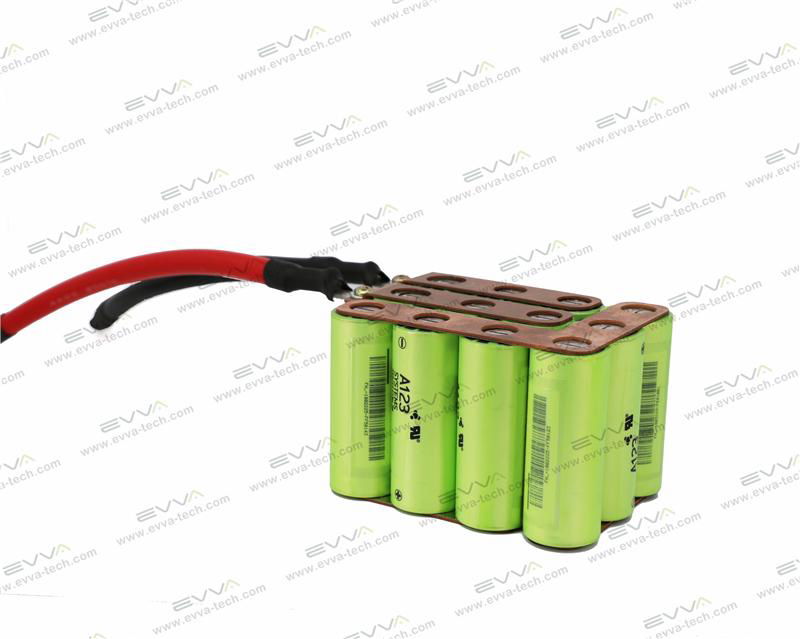 4S3P High power battery Lithiumwerks A123 ANR26650M1B 2500mAh 30C