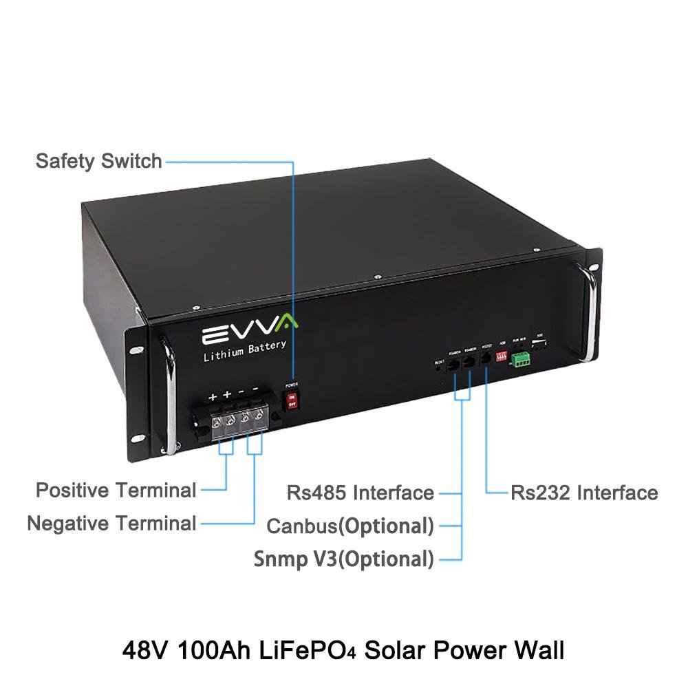 Specification of 48V 100Ah Lifepo4 battery