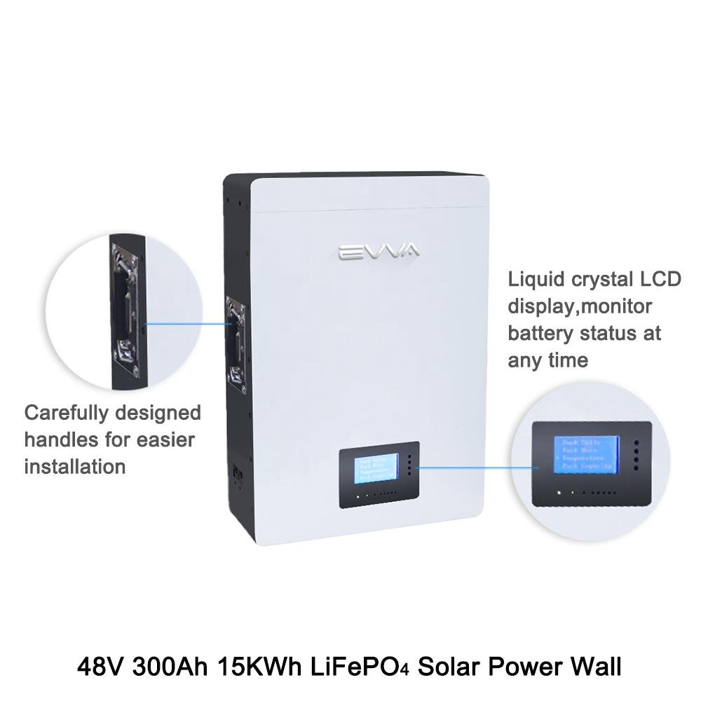 48V 300Ah 15kwh Powerwall LiFePO4 battery Solar Power Wall 3