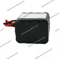 3S4P Waterproof Battery Pack with 18650 21700 103450 11.1V LiFePO4 Li-ion cell 7