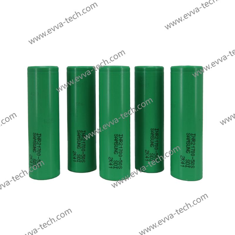 Samsung inr 21700-50S green cells and purple cell