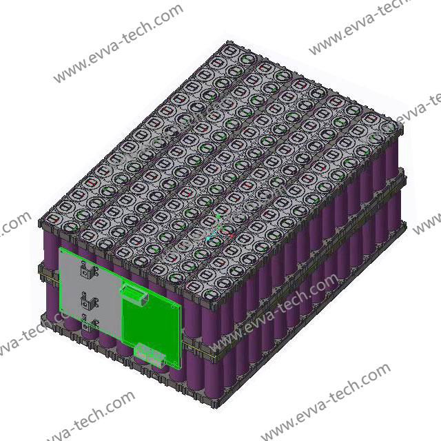 15S1P 15S 18650 21700 32700 54V 55.5V LiFePO4 Li-Ion OEM Battery pack 2