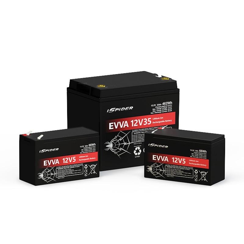 EVVA 12V LiFePo4 Battery Pack 5Ah 35Ah 12V Battery Module for ESS