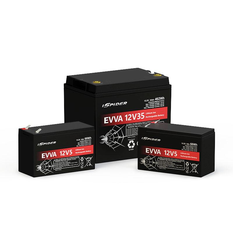 EVVA 12V LiFePo4 Battery Pack 5Ah 35Ah 12V Battery Module for UPS 2