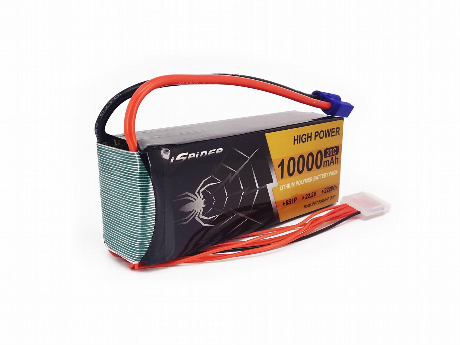 20C 10Ah 22.2V Li-polymer Ispider Battery pack for Drone UAV