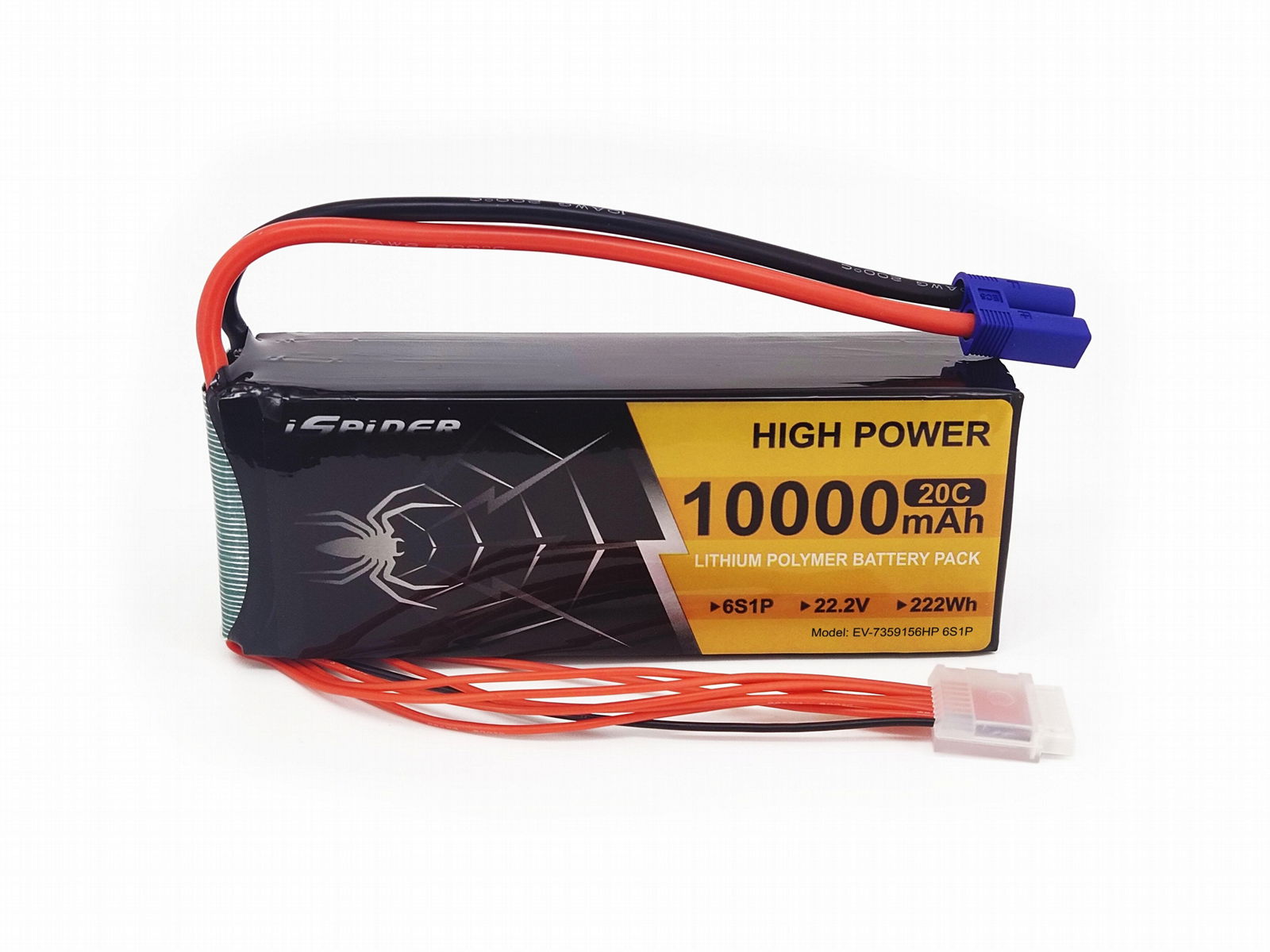 20C 10Ah 22.2V Li-polymer Ispider Battery pack for Drone UAV 2