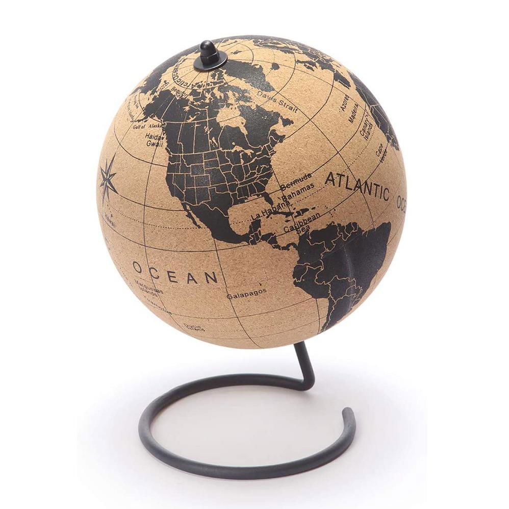 Travel Decor & Office Desk Decor Travel Gifts cork world globe office desk decor 2