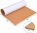 Eco friendly 1mm Thick Adhesive Cork Roll Liner for Bulletin Board Coasters Door