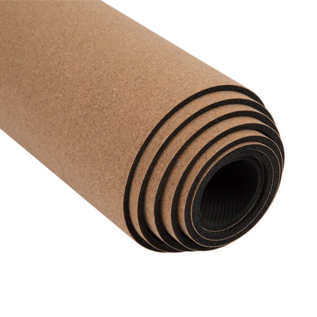 High Density Exercise Fitness Quality Customized Logo cork yoga mat