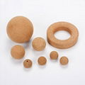 2 Pcs Wooden Wine Cork Ball Stopper Plugs for Wine Decanter Carafe Bottle Replac