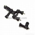 Bicycle handlebar seatpost clamp with three-way adjustable pivot arm 3