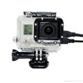 Skeleton protective housing with lens for Gopro Hero 3, open side for FPV