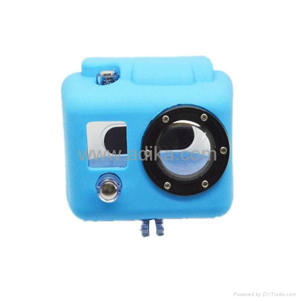 Silicone case for Gopro Hero 2, black, blue, white 5