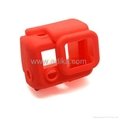 Silicone case for Gopro Hero 3, black, blue, green, red 2