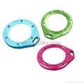 Aluminum lanyard ring mount for GoPro Hero 2, blue, green, pink