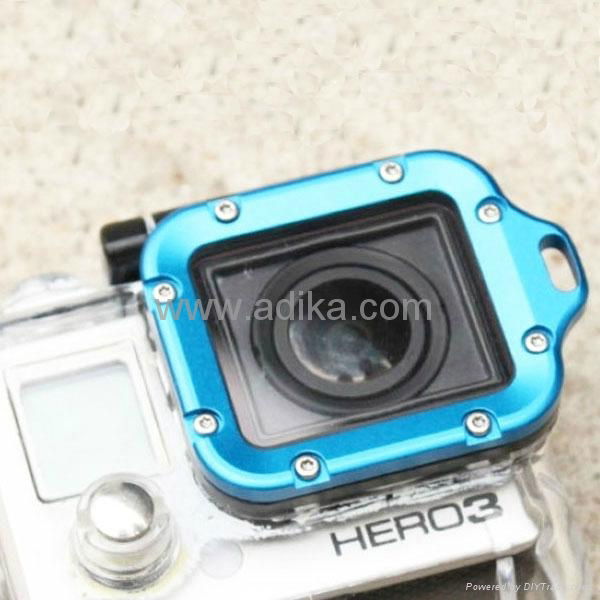 Aluminum lanyard ring mount for GoPro Hero 3, blue, green, red, orange, silver 3