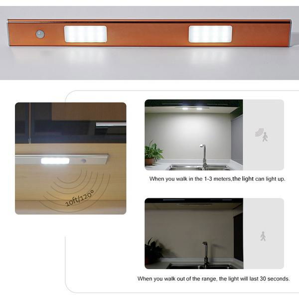 Rechargeable LED cabinet light with door contact sensor YD17009 5