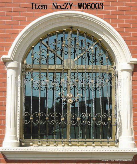 wrought iron window grill