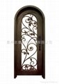 wrought iron wine cellar door 2