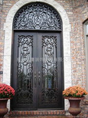 wrought iron door