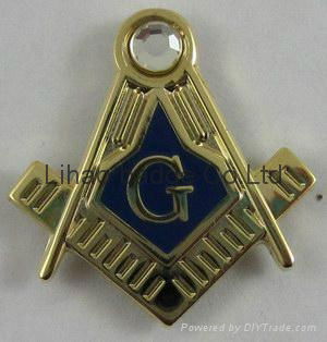 2015 Hot sale Masonic metal pin badge 2