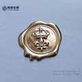 aluminum wax seal sticker 3D metal wax seal label wax seal tag for wine bottle 4