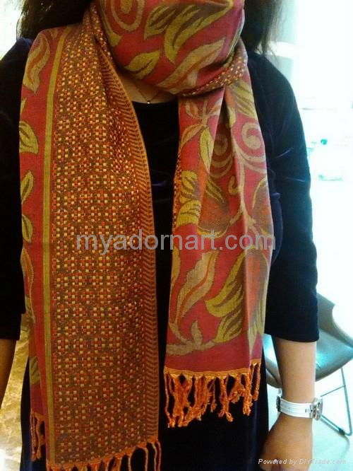 Jacquard acrylic scarves 2