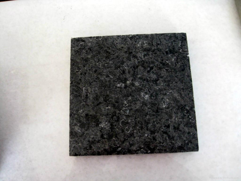 冰花蓝 花岗石冰花兰石材烧面毛光板