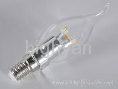 360 degree E14 3w led candle bulb 5