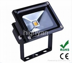 CE RoHS Approved IP65 waterproof 10W RGB led flood light