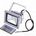 CE RoHS Approved IP65 waterproof 10W RGB led flood light 5