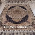   10x14ft blue green popular persian design silk hand knotted carpet 2