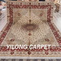   9x12ft Pure silk handmade persian rugs turkish silk on silk carpet  1