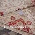   9x12ft Pure silk handmade persian rugs turkish silk on silk carpet  5