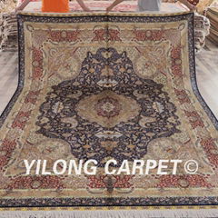   8x10ft Exquisite oriental persian silk area rugs hand knotted persian carpet