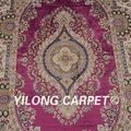   4x6ft purple color turkish design nice persian handmade silk rug 3