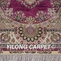   4x6ft purple color turkish design nice persian handmade silk rug 4
