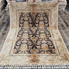   5.6x8.3ft hand-made floor carpet hand knotted modern silk area rugs