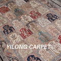   5.5x8ft Handmade silk persian rug hereke four season art silk carpet 3