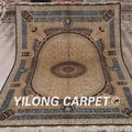 6'x9' blue great pure silk oriental persian handmade carpet 1