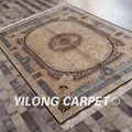 6'x9' blue great pure silk oriental persian handmade carpet 3