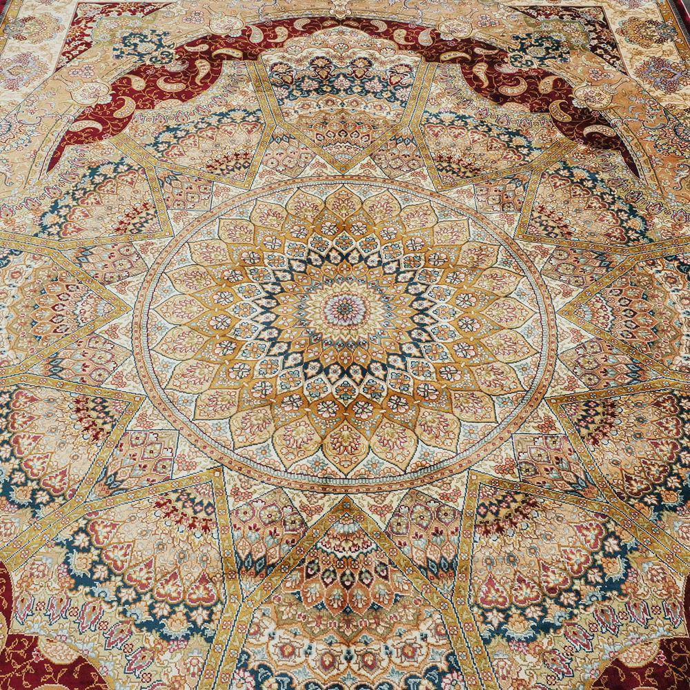   5.6x8.3ft Persian silk handmade rug exclusive home decor carpet 3
