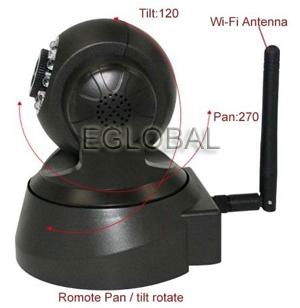 WIFI Pan/Tilt IR-Cut Indoor Network IP Camera 5