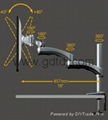 万向延伸旋转显示器支架 电脑一体机支架DMAG-500