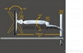 万向延伸旋转显示器支架 升降调节电脑挂架DMAG-600A 4